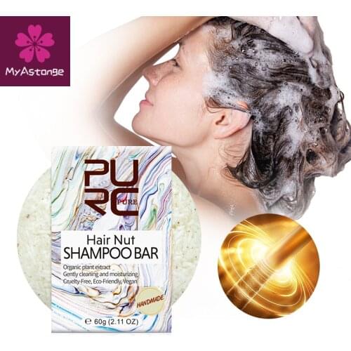 Hair Nut Shampoo Soap gentle cleaning and moisturizing Organic plant extract hair shampoo