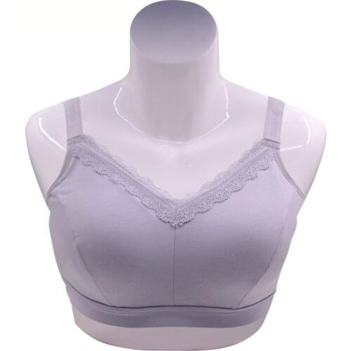 Post Cancer Surgery Silicone Breast Forms Fake Breasts Mastectomy Bra with Pocket for Artificial Breast Woman Without Steel Ring