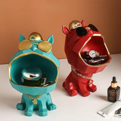 Nordic Cartoon Storage Decoration Living Room Entrance Shoe Cabinet Key Creative Method Sunglasses Dog Home Decorations