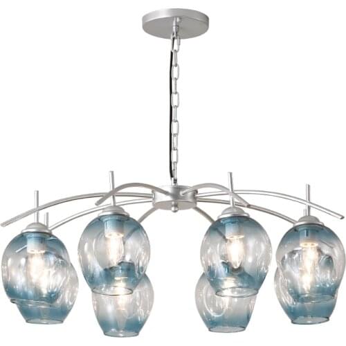 Modern Creative Europe Glass Pendant Light Led E27 With 3 Colors For Bedroom/restaurant/living Room/kitchen/cafe/hotel/office