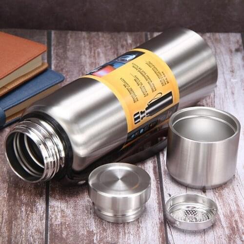 500ML Stainless Steel Thermos Portable Vacuum Flask Insulated Tumbler with Rope Thermo Bottle Tea Water Insulated Cup