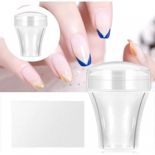 Delicate Touch Reusable Nail Art Decoration Seal Stamp for Home Use