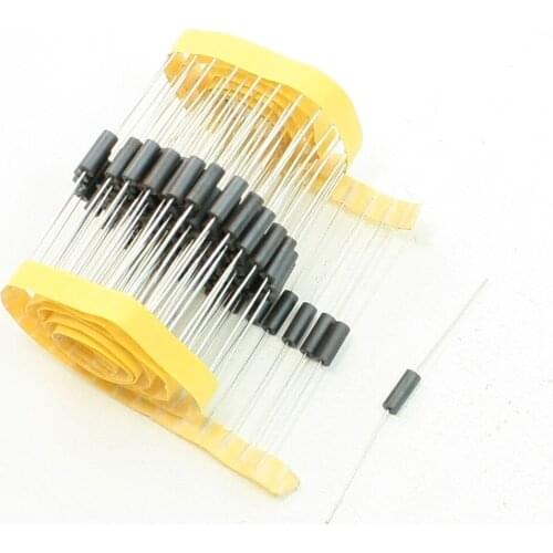 UXCELL 100 Pcs Axial Lead Cylinder Body Ferrite Beads Leads Black