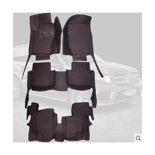 High quality! Special car floor mats for Mercedes Benz GL X166 7 seats 2015-2013 waterproof carpets for GL 2014,Free shipping