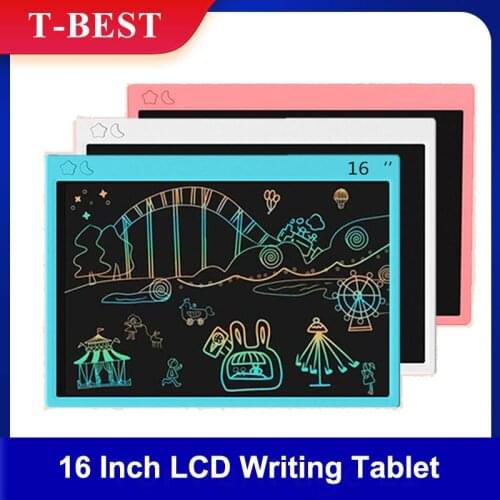 16 Inches LCD Writing Tablet with Stylus Pen Erase & Lock Button Reusable Electronic Digital Drawing Board Handwriting Pad