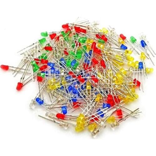1000pcs Red LED 3MM light-emitting diode Red Green Yellow Blue White