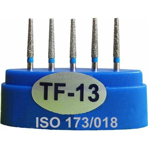 15 pcs High Speed TF-13 Dental Diamond Burs Lab Burrs Tooth Drill Polisher Dentist Materials