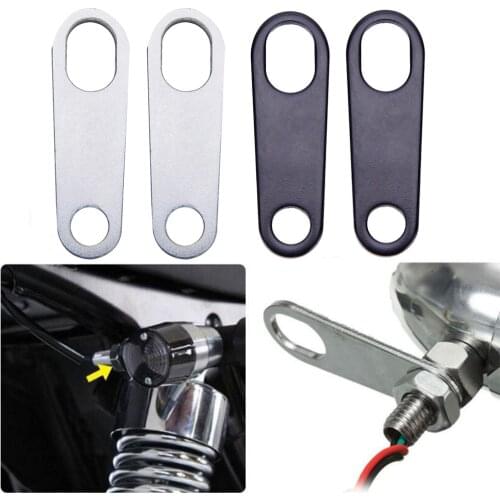 2Pcs Brackets For Custom Fork Chopper Clamp Mounts Motorcycle Turn Signal Indicator Light Lamp Holder Shock