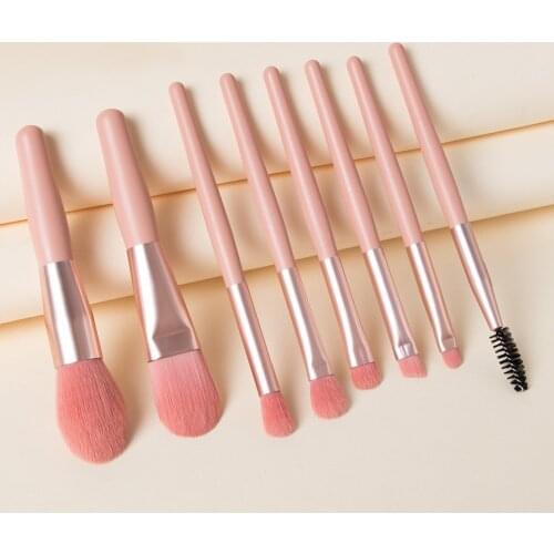 8 makeup brushes makeup tools paint eye shadow brush Brow/mascara brush Candy Color Cosmetics Beauty Tools