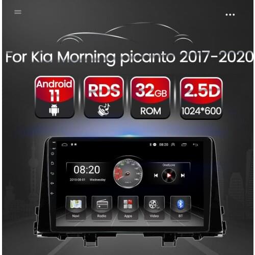 Android 11 RDS Car Multimedia GPS Navigation Radio Player 2din For Kia Morning Picanto 2016 2017 2018 2019 2020 SWC Carplay