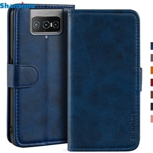 Case For Asus ZenFone 7 ZS670KS 7 Pro ZS671KS Case Magnetic Wallet Leather Cover For Asus Zenfone 8 Flip Stand Coque Phone Cases