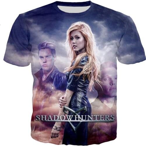 Shadowhunters T-Shirt Men Women 3D Print Boys Girls Fashion Tshirts Children Casual Harajuku Style Streetwear Clothing Tees Tops