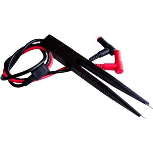 SMD SMT Test Leads Chip Component LCR Testing Tool Multimeter Tester Clip Meter Pen Lead Probe Tweezers Capacitor Resistance