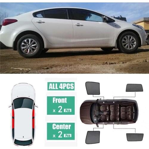 Side Windows Magnetic Sun Shade UV Protection Ray Blocking Mesh Visor Fit For Kia K3 2013-2018