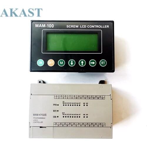 MAM100B+MAM-KY02S(B)-40A/100A/200A/400A Replacement of PLC Controller Panel Eletronic for Screw Air Compressor Control