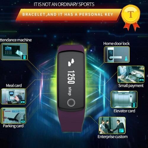 New OLED Touch Screen Waterproof nfc Bluetooth 4.2 Smart Band wristband with Heart Rate Monitor Fitness Tracker Smart Bracelet