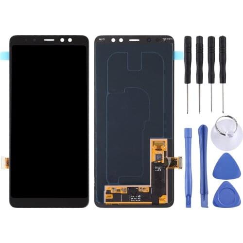 Original LCD Screen and Digitizer Full Assembly for Galaxy A8+ (2018) / A730(Black)