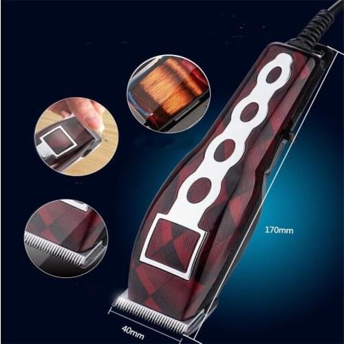 Professional Electric Corded Barber Clipper Hair Trimmer Cutter Barbershop Hairstyling Razor Hairdressing Head Haircut Machine