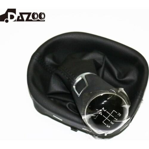 DAZOO NEW Gear shift Knob With PU leather Cover and Plastic handle For V W Touran 2005-2015 1TD711113