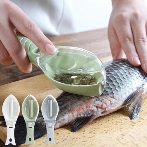 Fish Skin Brush Scraping Fishing Scale Brush Graters Fast Remove Fish knife Cleaning Peeler Scaler Scraper kitchen tool for fish
