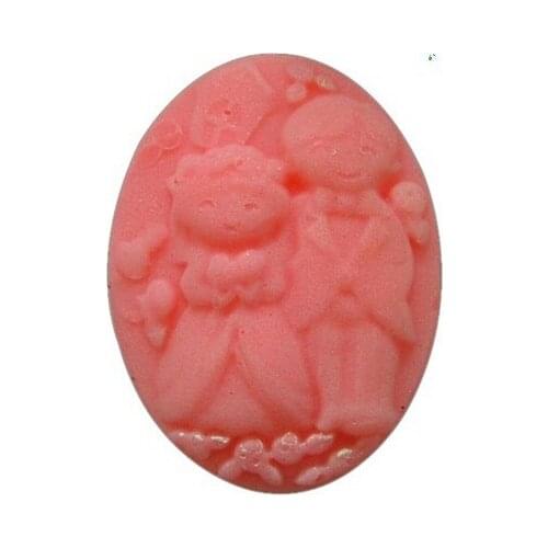 Wedding Decoration Soap Mold Fondant Cake Decoration Mold Handmade Soap Mold The Bride and Groom Silicone Mold No.:si372 Moulds