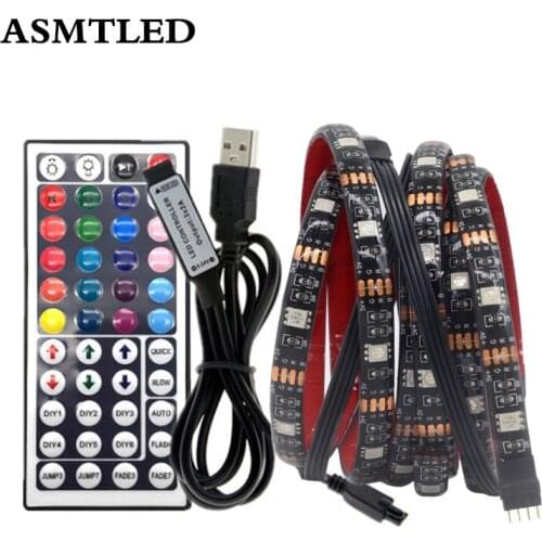 Bluetooth USB LED Strip TV Background Light 5050 RGB 5V 0.5m 1m 2m 3m With IR Controller Set Indoor Decoration LED Strip Lights
