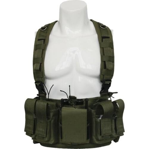 Army Tactical Vest Military Combat Airsoft Assault Chest Rig Vest Training Shooting Gear Outdoor CS Hunting Magazine Pouch Vest