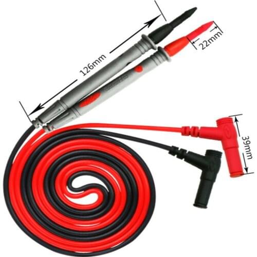 1000V 20A Universal Probe Test Leads Pin for Digital Multimeter Needle Tip Meter Multi Meter Tester Lead Probe Wire Pen Cable