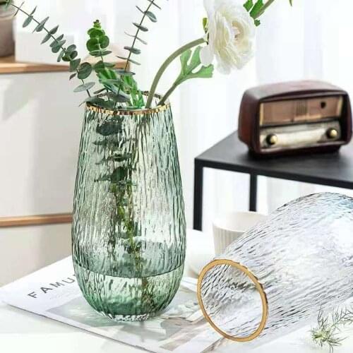 Nordic Vase Terrarium Decor Glass Vase Phnom Penh Embossed Vase Plant Vase Hydroponic Vase Large Vase Living Room Decoration