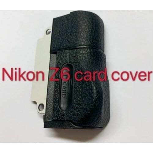 Spare Part For Nikon Z7 Z6 Side Shell Case SD CF Card Cover USB Door Chamber With Grip Rubber 98% NEW Original
