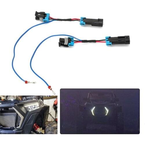 Eyebrow Wiring Harness Cable Fang Lights Accessory Light For Polaris RZR Turbo S XP XP4 1000 2019 2020 2021 Trail S 900 1000