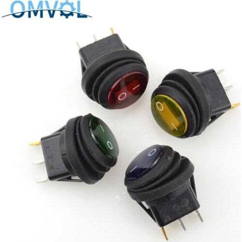 1PC 220V 3pin On/Off Rocker Switch Waterproof Auto Boat SPST
