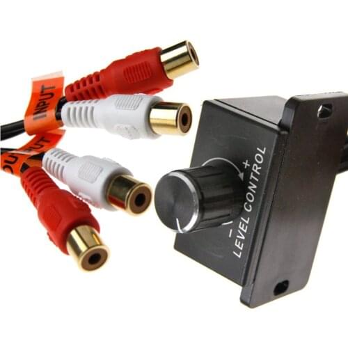 12V Car Amplifier Auto Bass Knob Adjuster Useful Universal Lossless Volume Controller Accessories Audio Level Portable