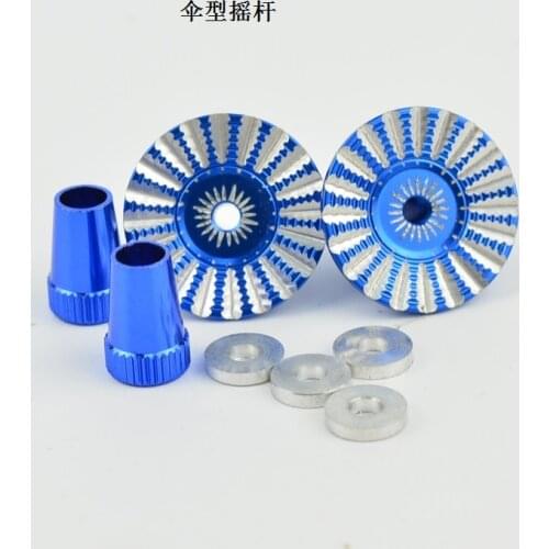 2PCS Alloy Transmitter Umbrella M3 Stick End Two-Section Length Adjustable For Rc Model Airplane Radio Futaba Spektrum Frsky