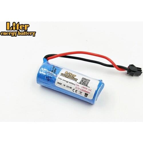 3.7V 1300mAh Remote control airplane remote control helicopter wholesale cylindrical lithium batteries Lipo lithium 18500 SM