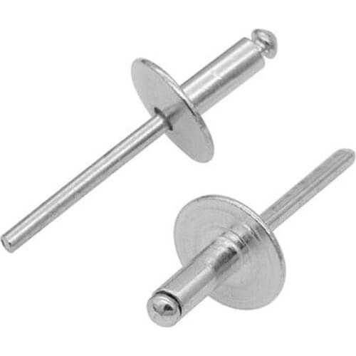5pcs M5 M6.4 Dapingtou aluminum Blind rivet Big brim aluminums rivets 16mm Cap diameter 8mm-25mm Length