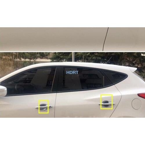 ABS Chrome 4pcs Door Handle Bowl Door handle Protective covering Cover Trim Car styling for Hyundai ix35 2018 2019 2020 2021