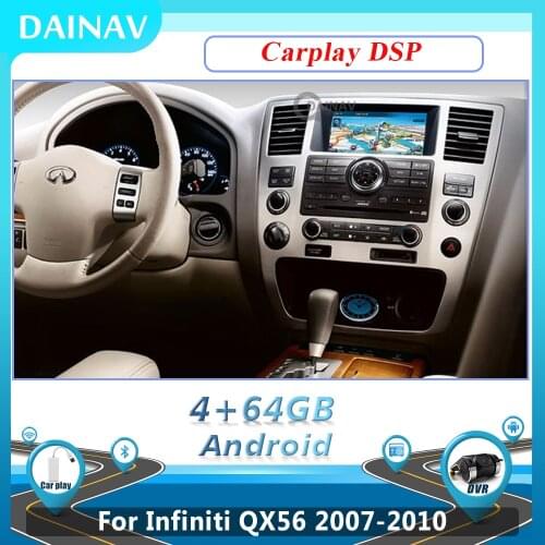 Android Car Radio DVD Multimedia For Infiniti QX56 2007-2010 Player GPS Navigation System HD Touch Screen System 2 Din