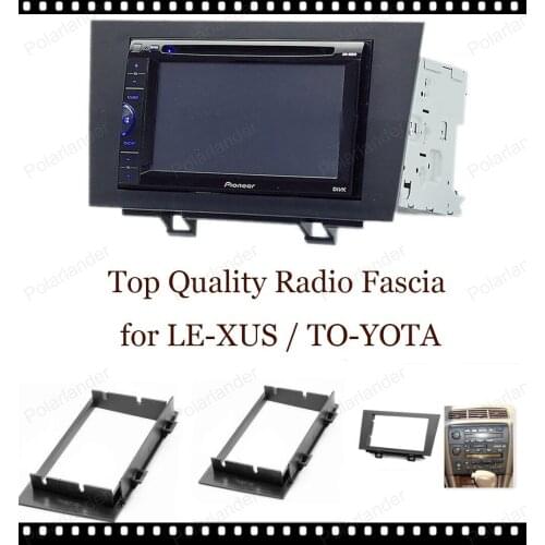 For LE-XUS ES 1992-1996 for TO-YOTA Win-dom CV10 1991-1996 2-DIN car radio surround trim frame ABS Plastic Black free shipping