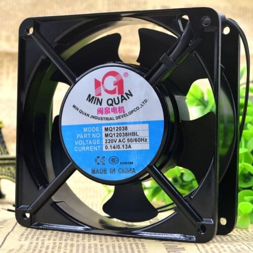 For Minquan motor MQ12038HBL2 / HSL2 220V 12CM axial fan industrial chassis fan cooling fan