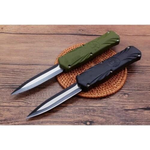 Raksha Double Edge 5Cr13Mov ABS Handle Dual Action Tactical Rescue Pocket Folding Hunting Fishing xmas gift Tool Knives