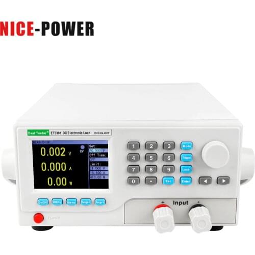DC Electronic Load Meter Battery Capacity Tester Power Test aging Instrument Professional Battery Tester 400W 150V 60A ET5303
