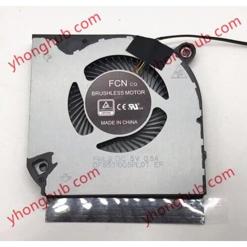 FCN Predator Helios 300 PH317-53 PH315-52 NS85C28 18K16 DC 5V 4-Wire Cooling Fan