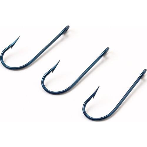 FISH KING 50pcs/lot 2320# High Carbon Steel Baitholder Carp Fishing Hook With Eye 10-20# Ringed Circle Single Fishhooks Japan