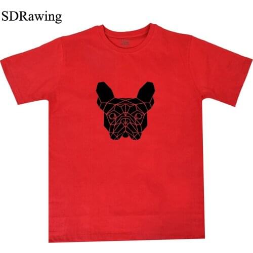 Pug T shirt Graphic Artwork Womens Animal Shirt Gift For Pug Lover Dog Lover cotton tees casual tops drop ship