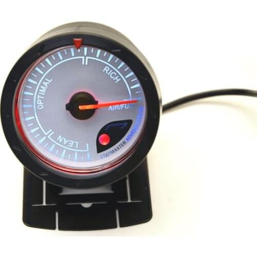 2.5" 60MM Air Fuel Ratio Gauge Meter White Face Face With Logo