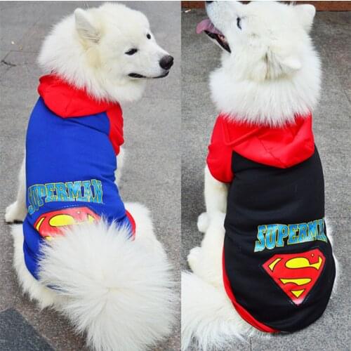 Cartoon Dog Costumes Clothes Cotton Hoodies Jacket Autumn And Winter Large Dog Sweaters Clothing Sports for Medium Large Dog