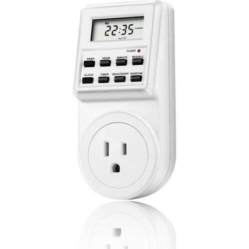 Small screen timer switch socket wholesale timer socket neutral packaging