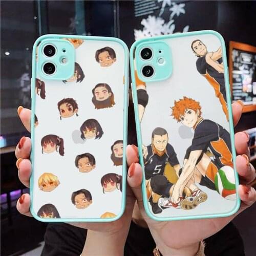 Haikyu Phone Cases Matte For iPhone 12 Mini 11 Pro XR XS Max 7 8 Plus X Hard PC Back Cover