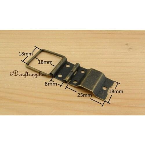 Metal Hinges wooden cigar box jewelry Making anti brass 18mm 20 pieces AT22